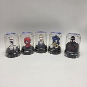 Stackable Podz‎ Disney Marvel Sega Figure Lot Elsa Sonic Spider-Man Olaf